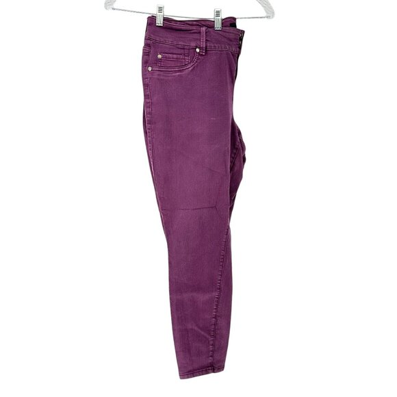Torrid Denim Jeggings Womens 18R Purple 3 Button and Zip Fly Pockets - Picture 2 of 8